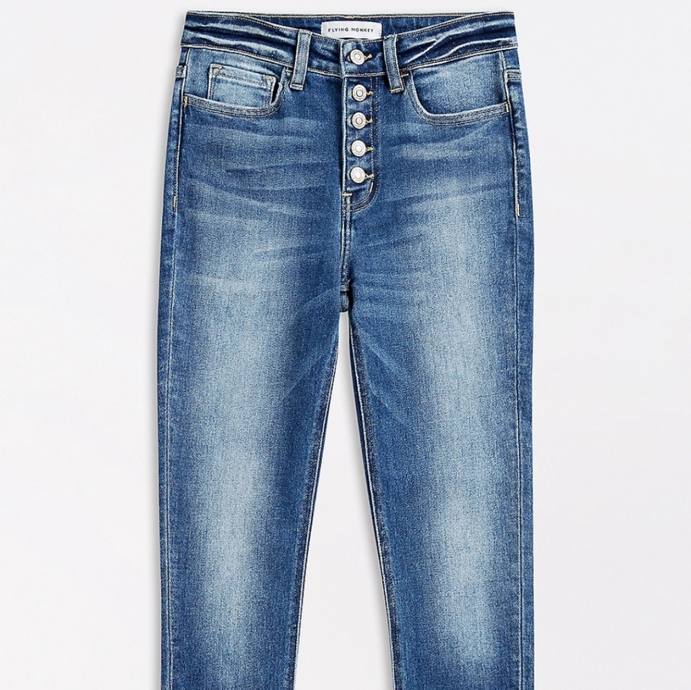 FLYING MONKEY SKINNY ANKLE JEANS